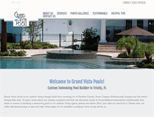 Tablet Screenshot of grandvistapools.com